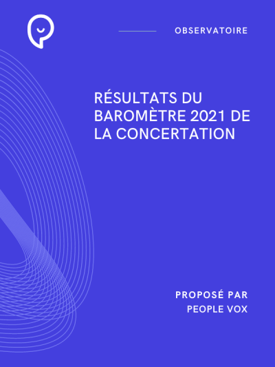 Résultats du baromètre 2021 de la concertation